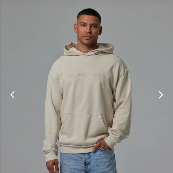 NWOT TALENTLESS Men’s Circle Logo Embroidered Hoodie Unisex size Large - Picture 3 of 8